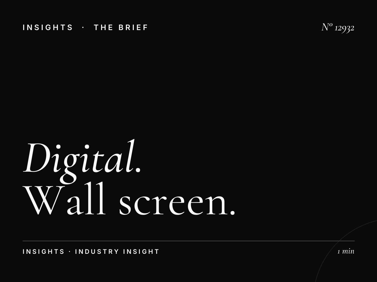 Digital Campaign Sari: Wall Screen Planning