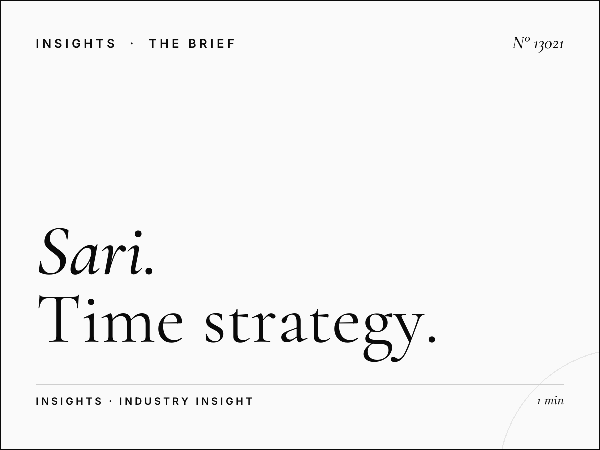 Sari Wall Screen Dayparting: Time Strategy