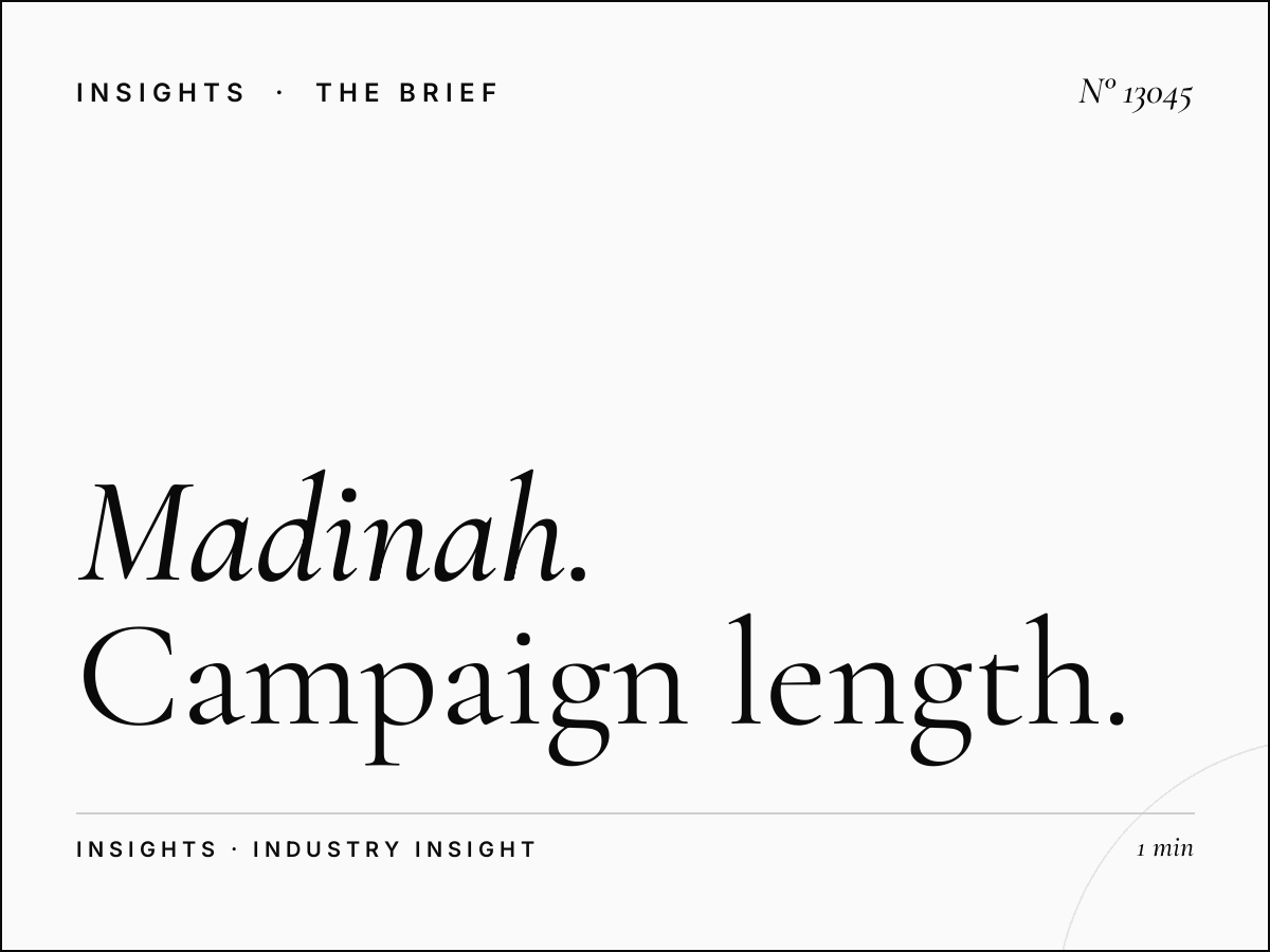 Al Madinah Wall Screen Duration: Campaign Length Options