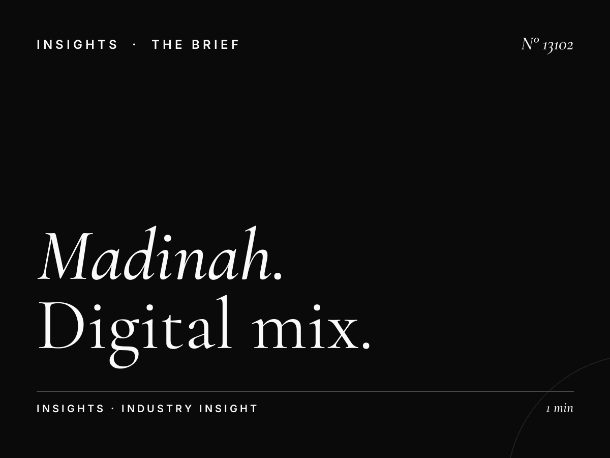 Madinah Wall Screen Marketing: Digital Mix