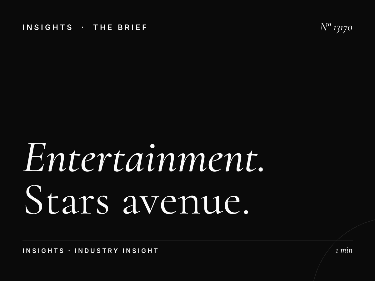 Entertainment Digital ROI: Stars Avenue Screen Impact