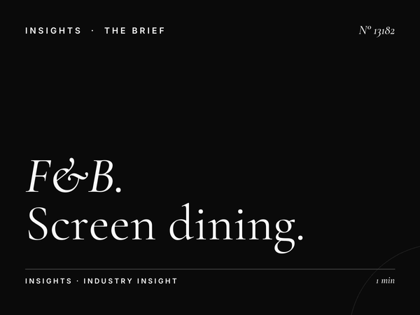 F&B Restaurants Stars Avenue: Screen Dining