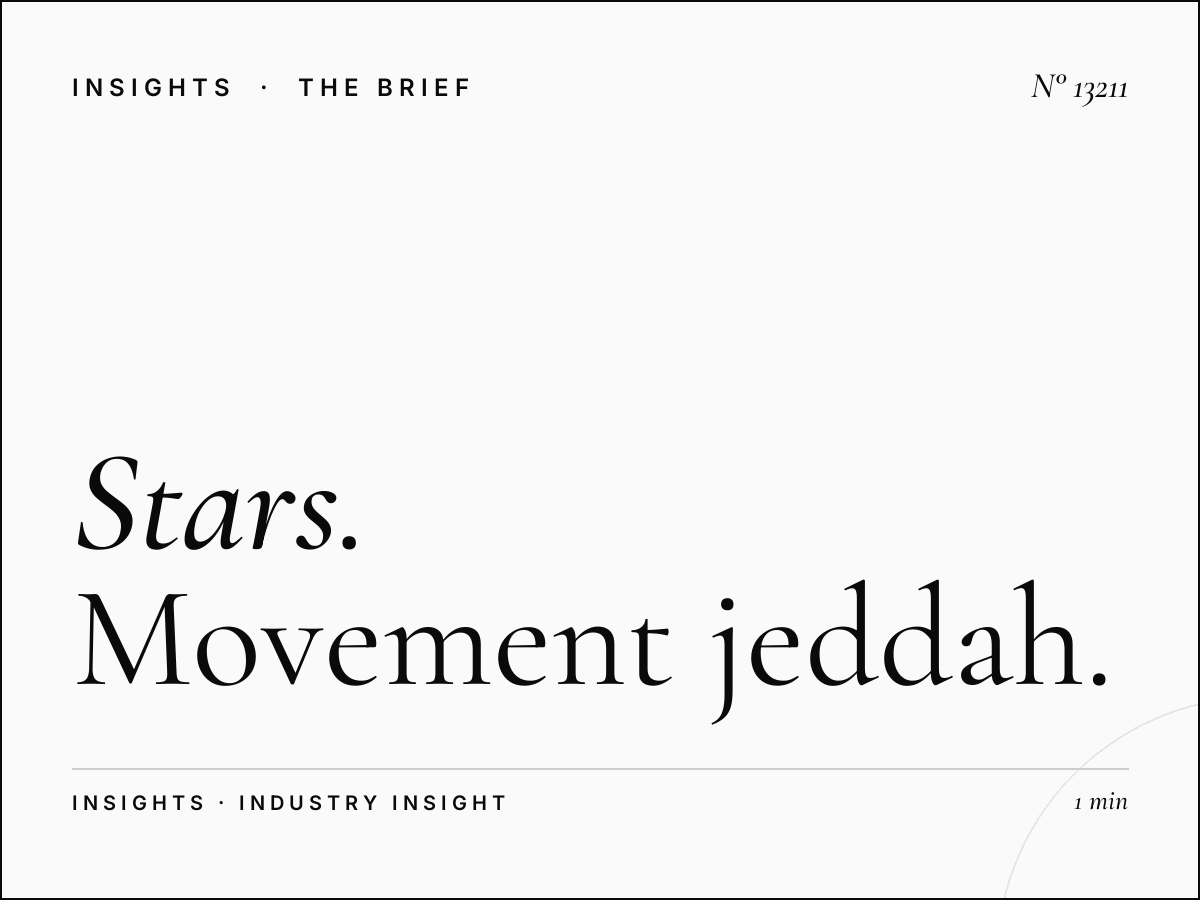 Stars Avenue Screen Video Content: Movement Jeddah