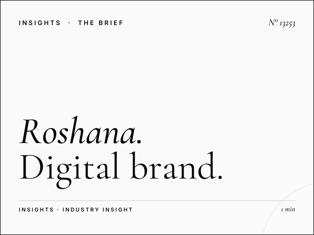 Roshana Tahlia Screen Branding: Digital Brand Building