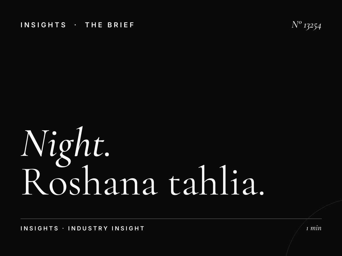 Night Luxury Digital: Roshana Tahlia After-Dark