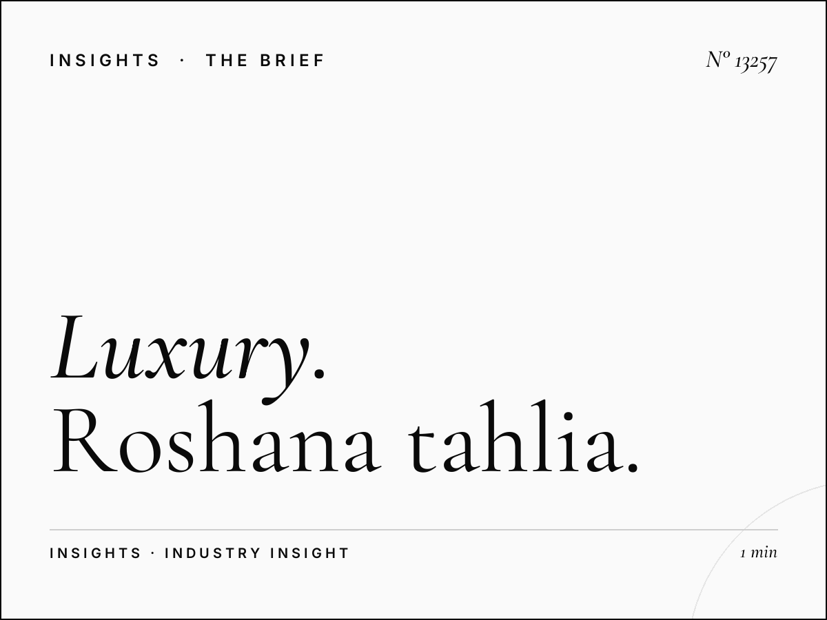 Luxury District Digital Regulations: Roshana Tahlia Permit