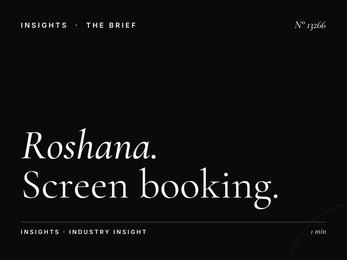 Roshana Tahlia Digital Contracts: Screen Booking Terms