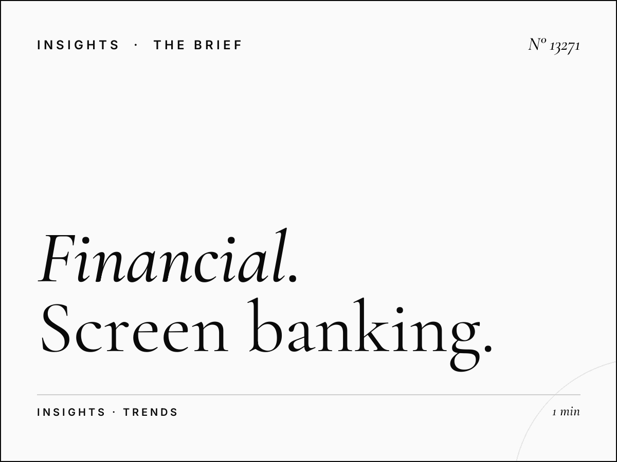 Financial Services Wealth Roshana Tahlia: Screen Banking and the Future of Digital Financial Advertising