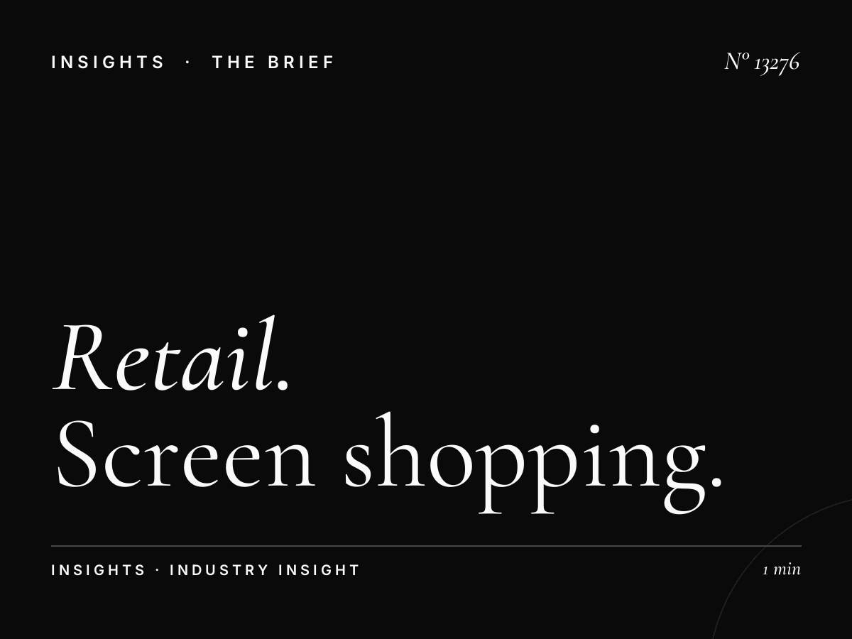 Retail Luxury Brands Roshana Tahlia: Screen Shopping Revolutionizes High-End Consumer Engagement