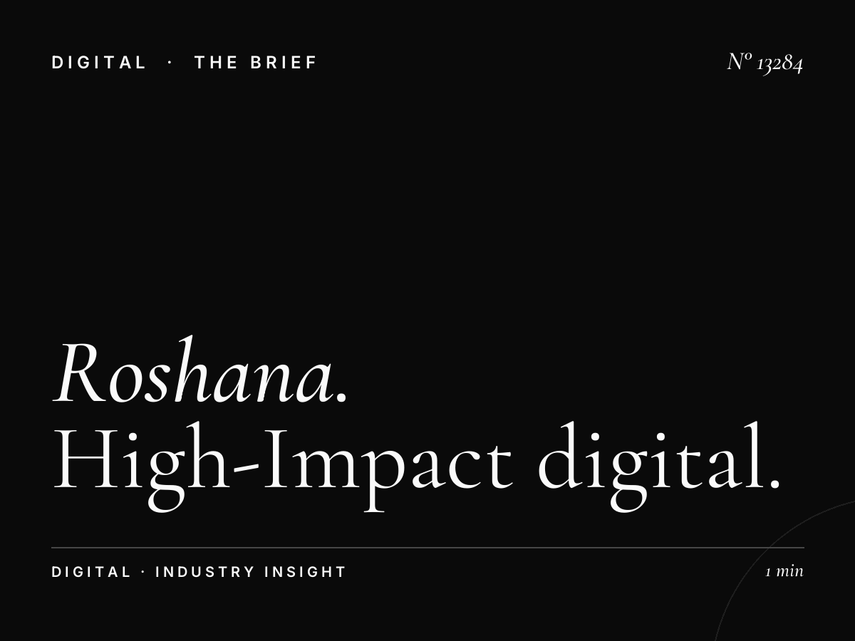 Roshana Tahlia Screen Visibility: High-Impact Digital Advertising in Premium Locations