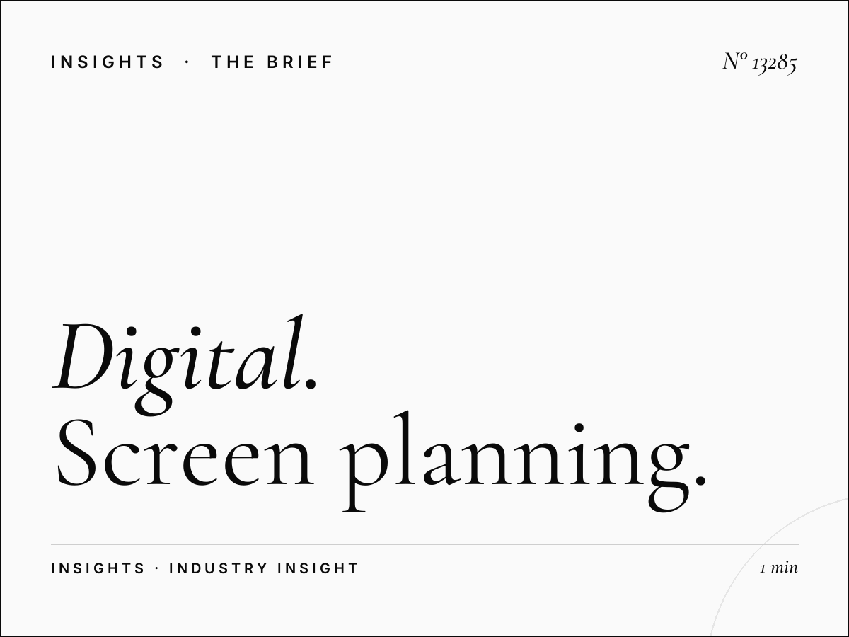 Digital Campaign Roshana Tahlia: Screen Planning