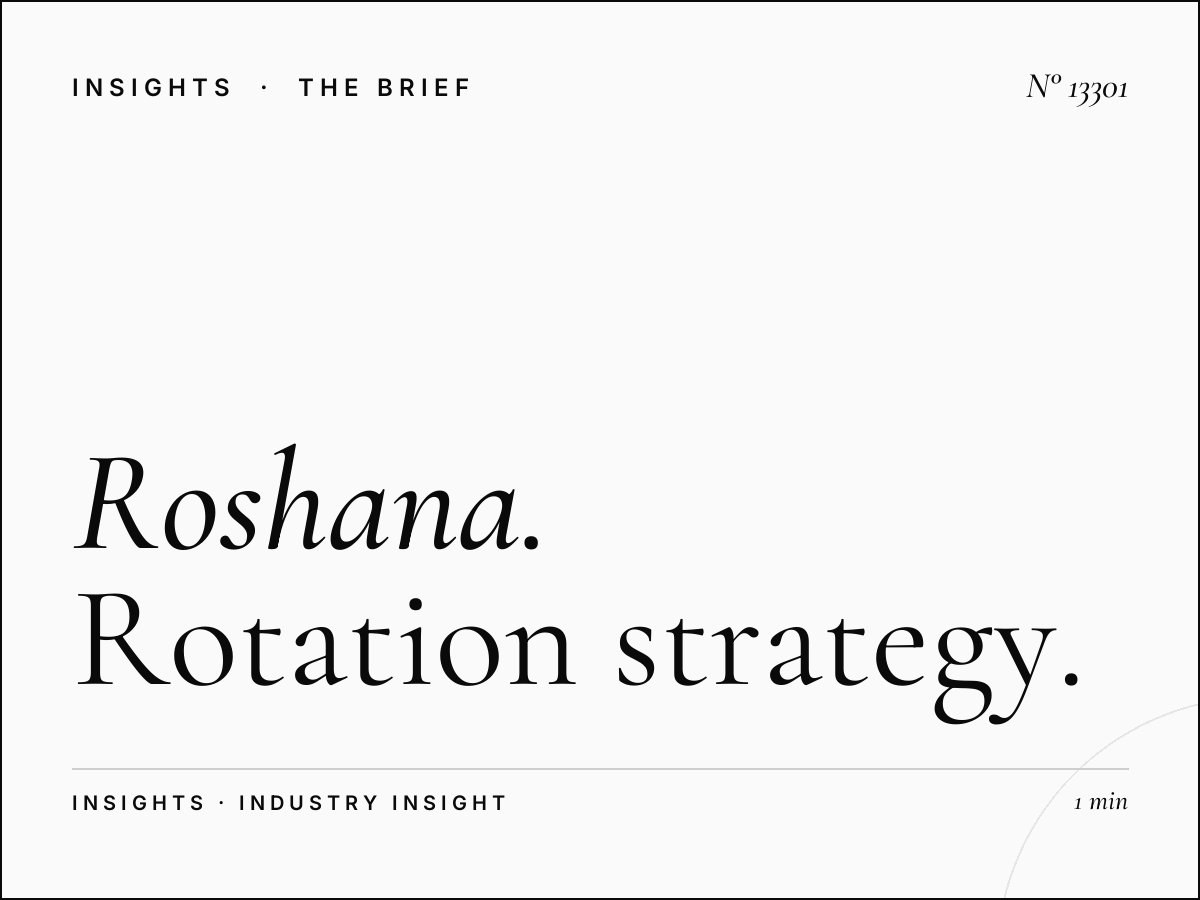 Roshana Tahlia Screen Shared Slots: Rotation Strategy
