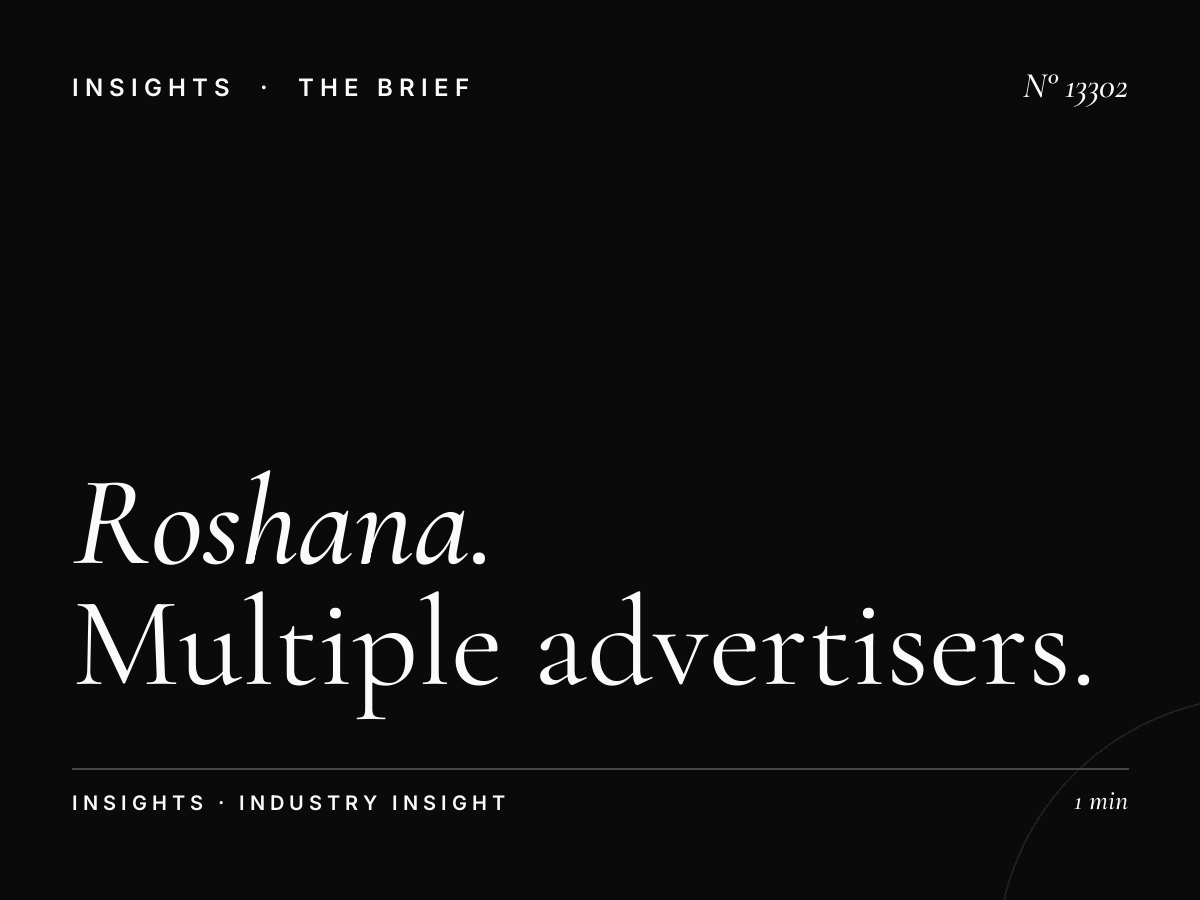 Roshana Tahlia Screen Rotation: Multiple Advertisers
