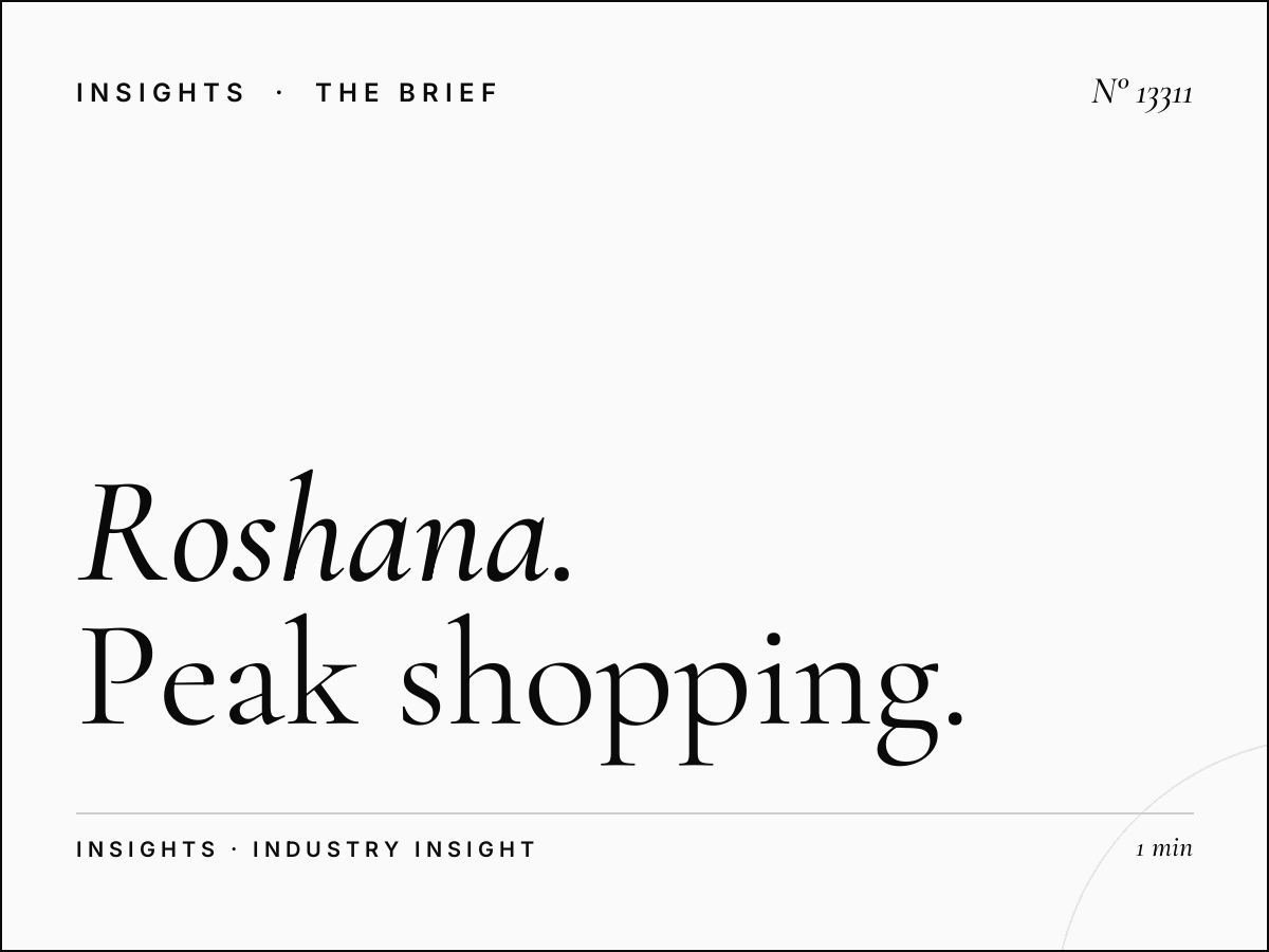 Roshana Tahlia Screen Traffic: Peak Shopping Hours