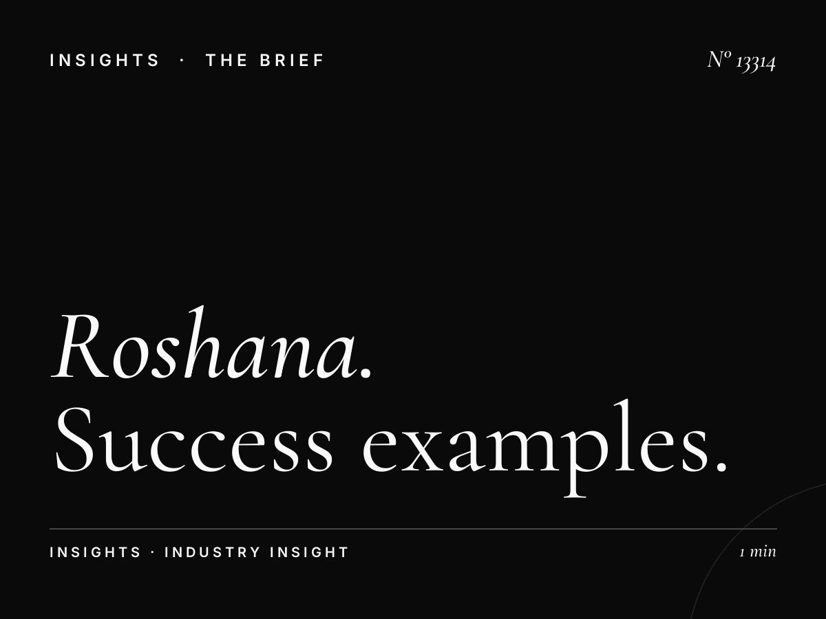 Roshana Tahlia Screen Cases: Success Examples