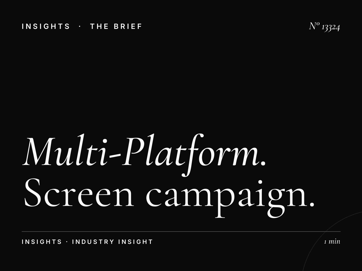 Multi-Platform Roshana Tahlia: Screen Campaign