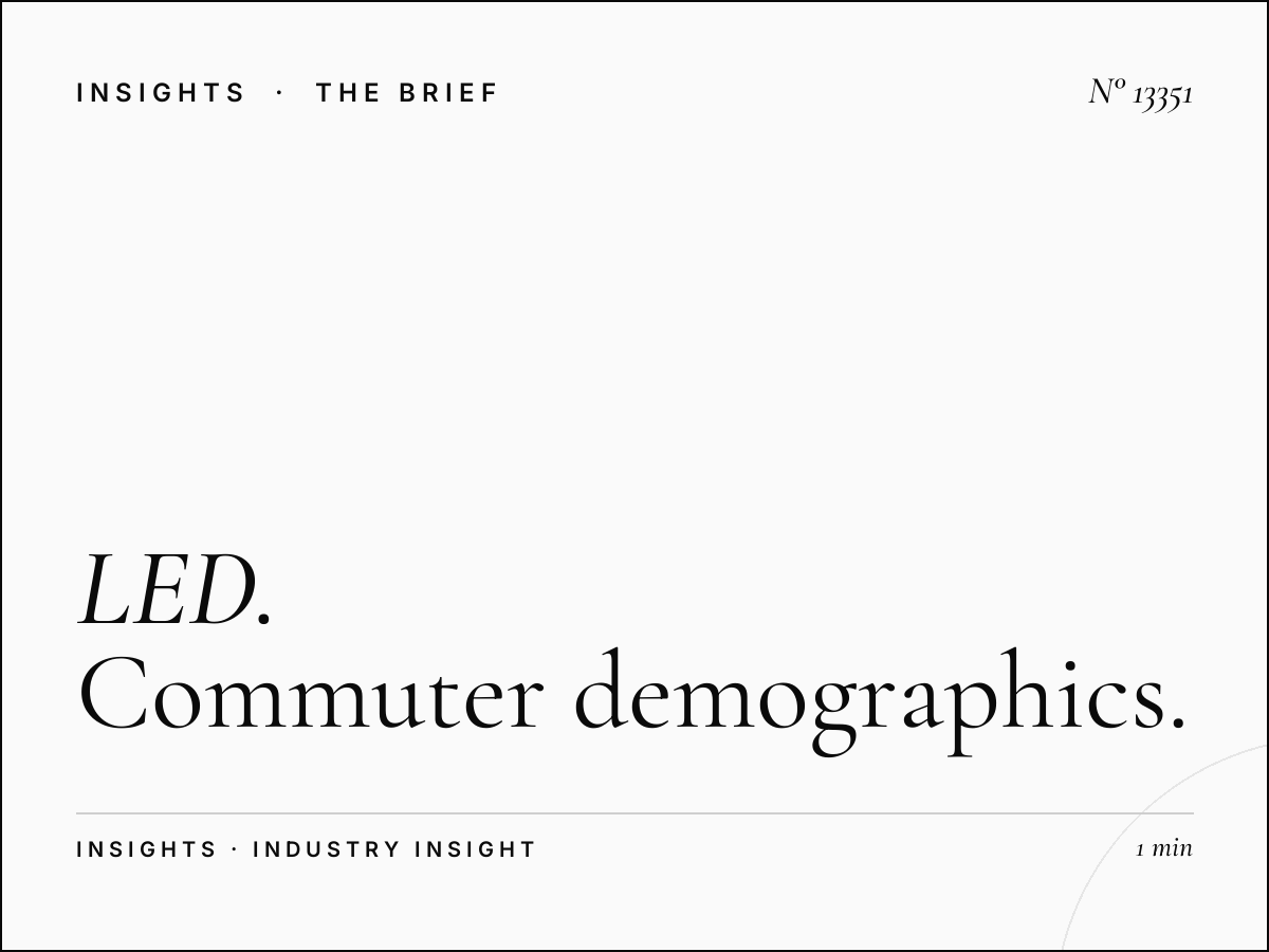 LED 9 Audience Riyadh: Commuter Demographics