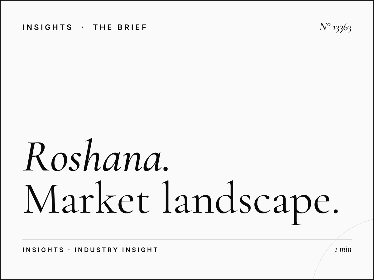 Roshana Tahlia Screen Competition: Market Landscape