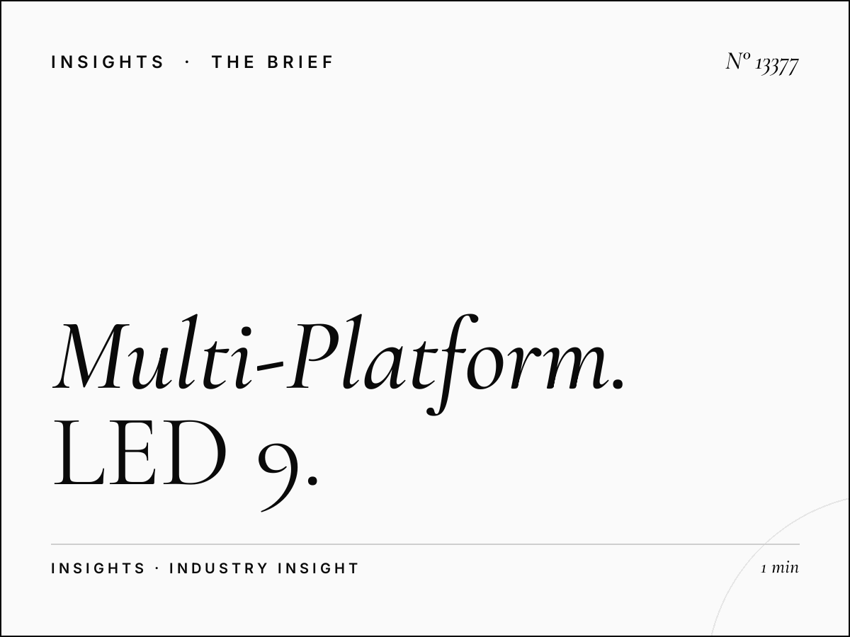 Multi-Platform Riyadh: LED 9 Campaign Integration