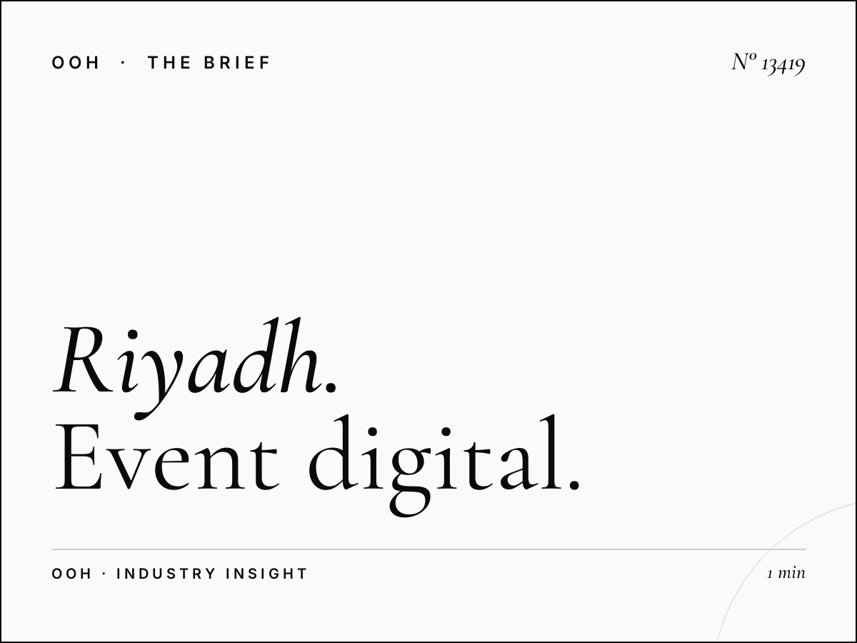 Riyadh LED 9 Event: Event Digital Billboard