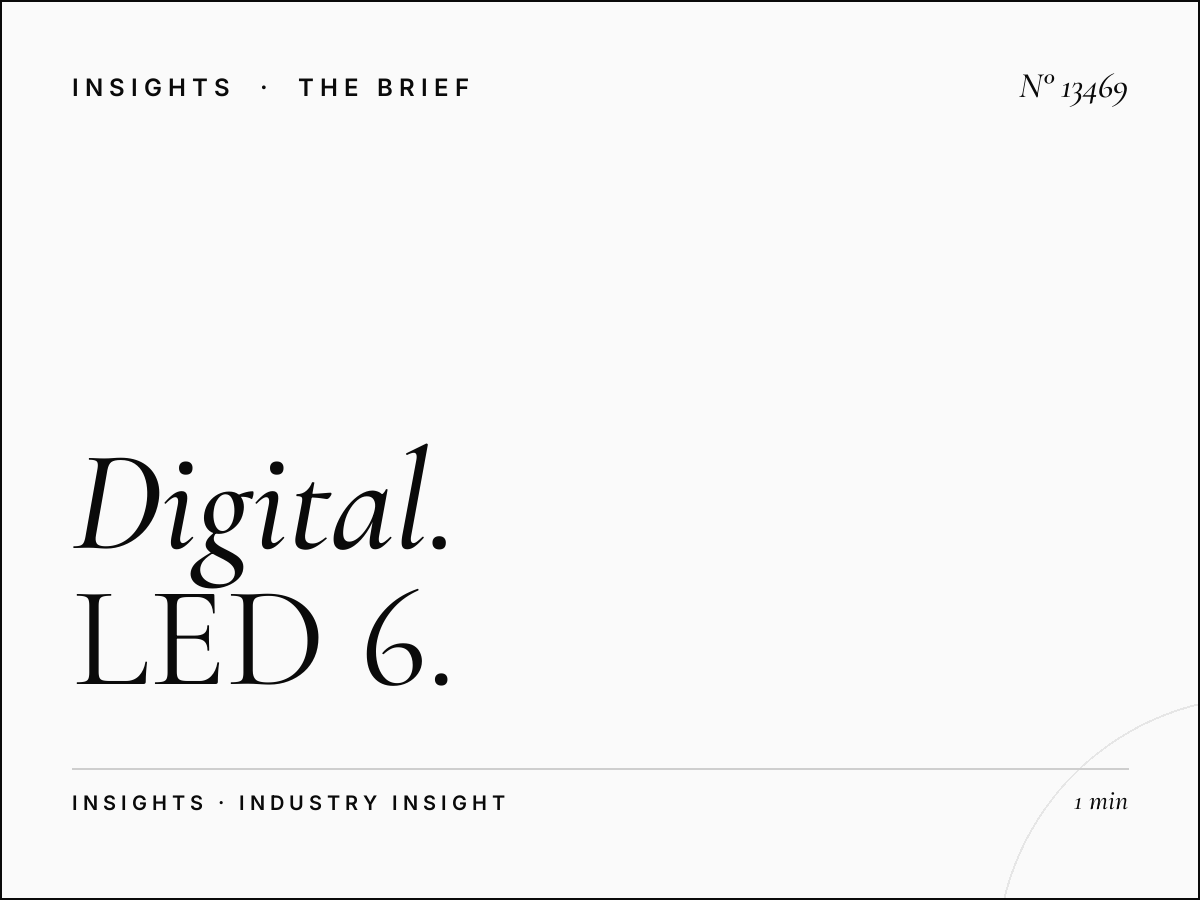 Digital Campaign Riyadh: LED 6 Strategic Planning