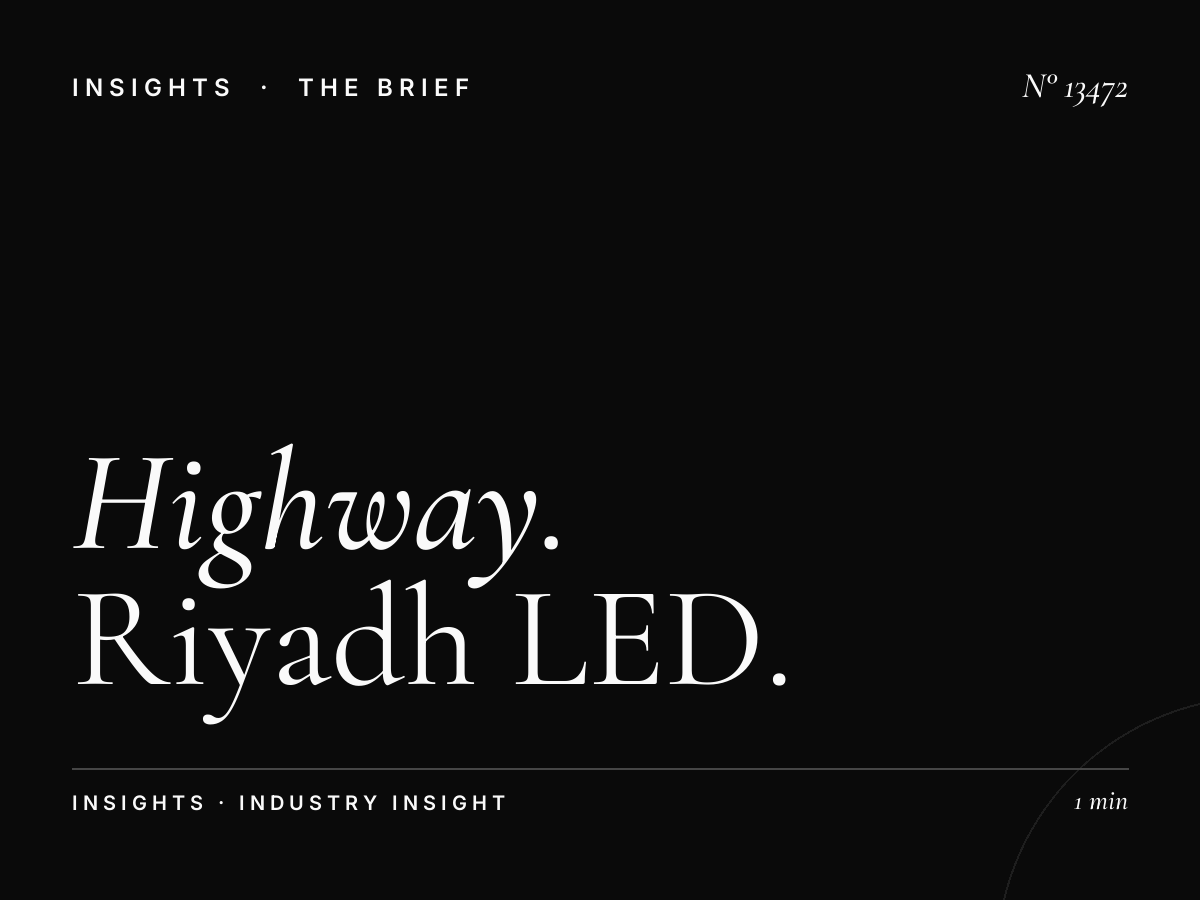 Highway Digital Design: Riyadh LED 6 Specifications