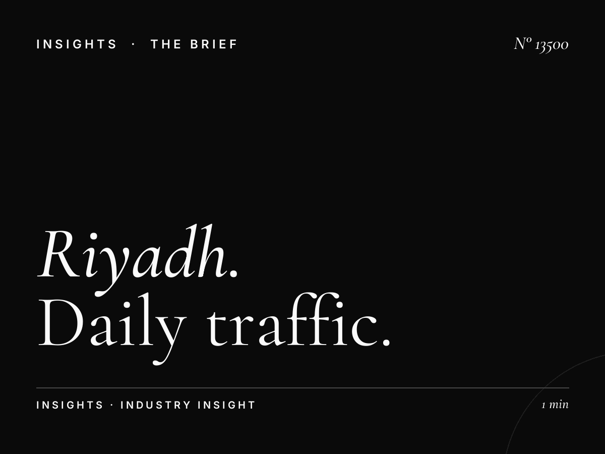 Riyadh 3D LED Reach: Daily Traffic Impressions
