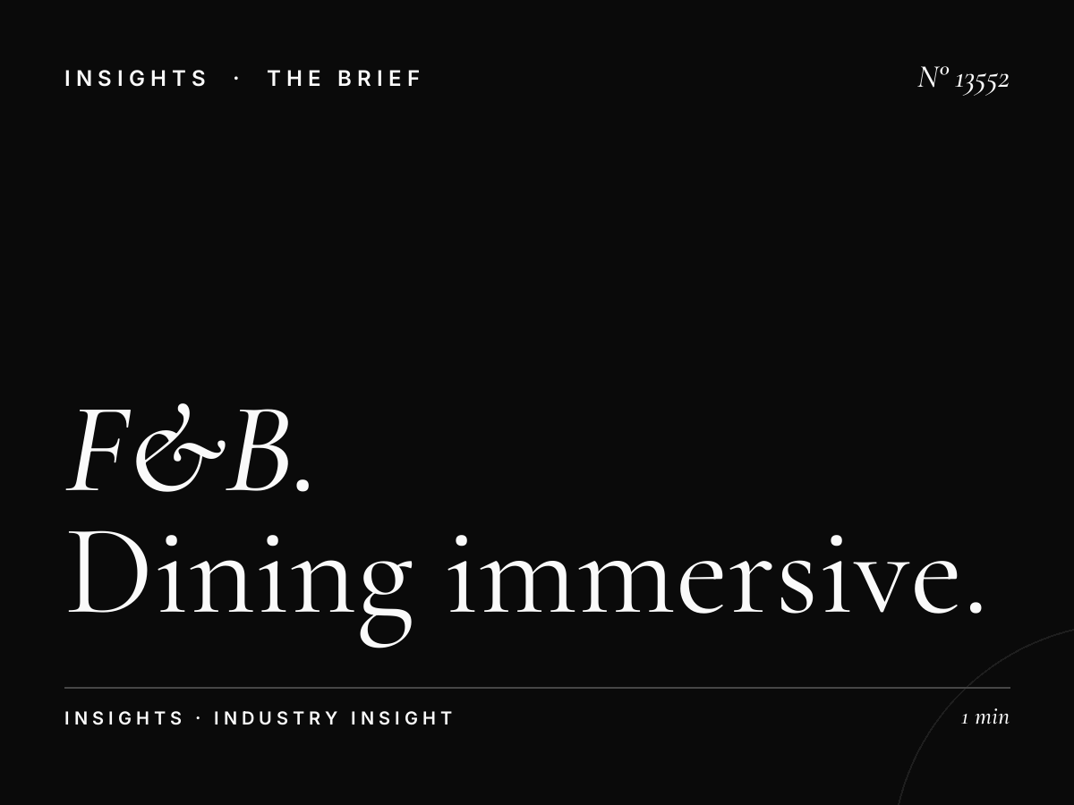 F&B Restaurants Riyadh 3D LED: Dining Immersive