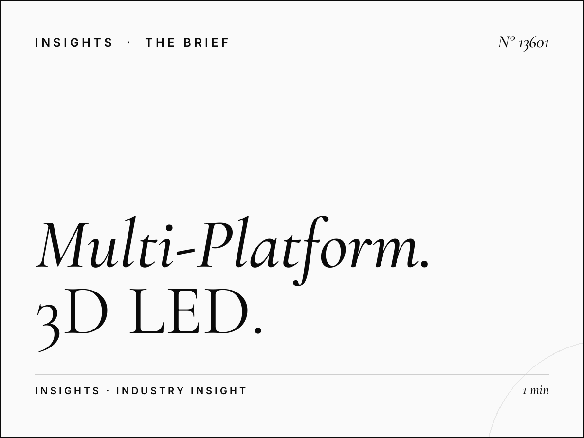 Multi-Platform Riyadh: 3D LED Campaign Integration