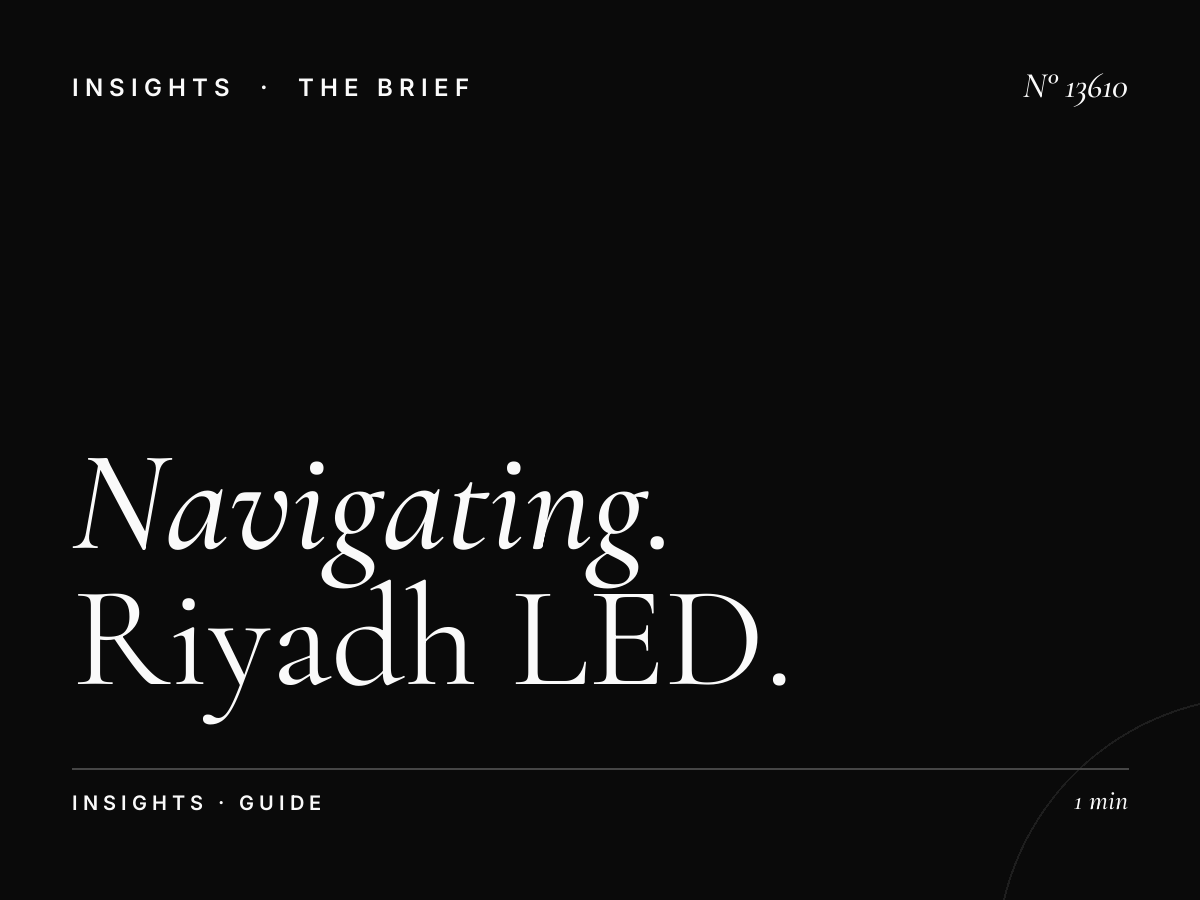 Navigating Capital City 3D Regulations: Your Complete Guide to Riyadh LED Permit Requirements