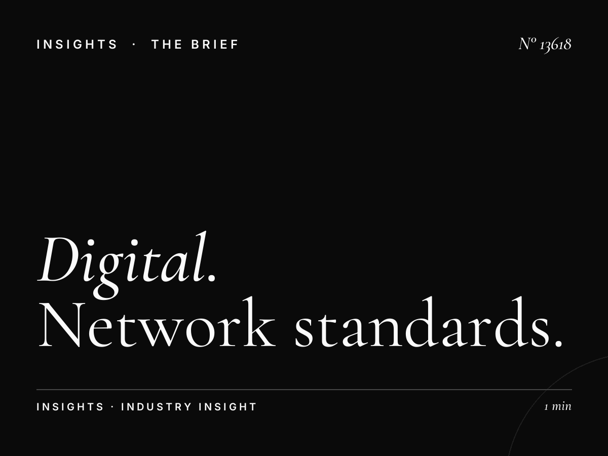 Digital Bridges Dimensions Jeddah: Network Standards