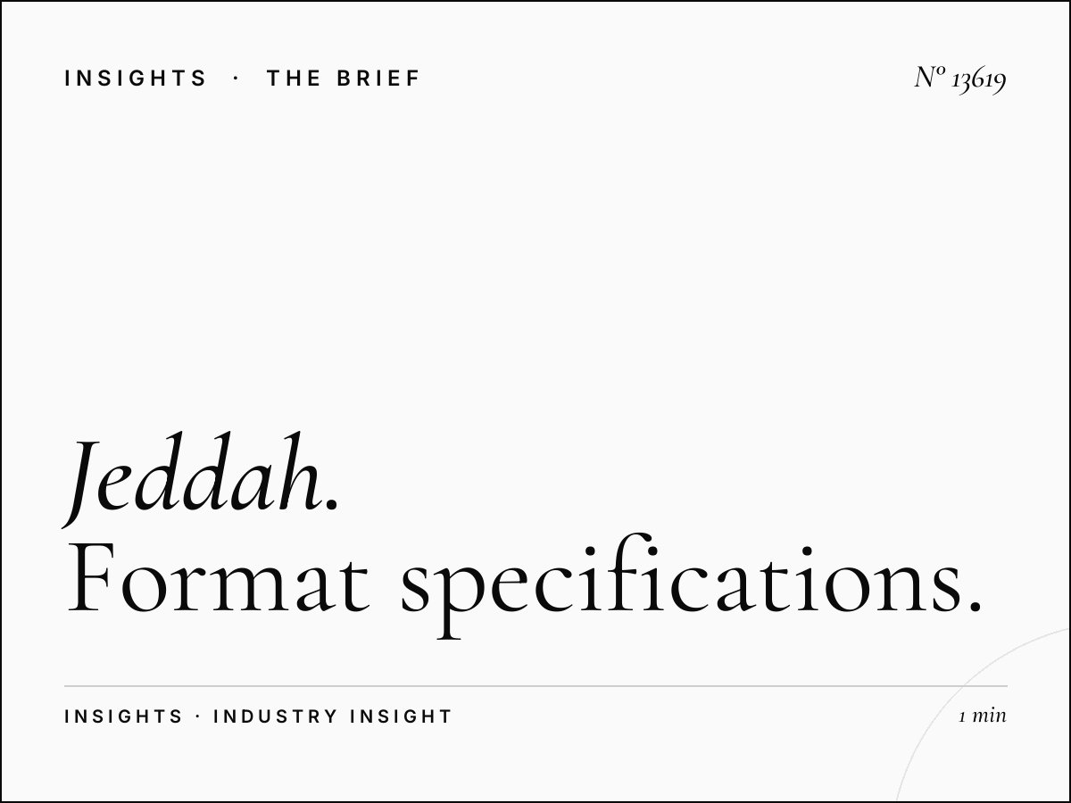 Jeddah Digital Bridges Dominance Size: Format Specifications
