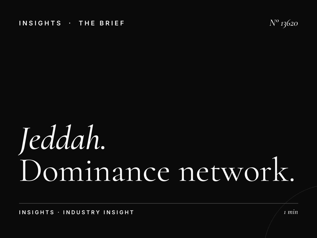 Jeddah Bridges Digital Locations: Dominance Network
