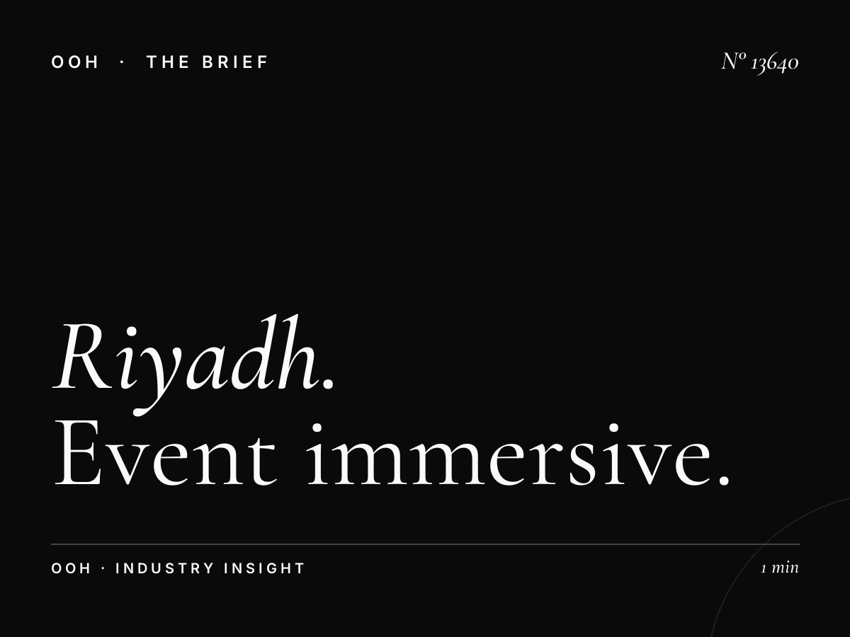 Riyadh 3D LED Event: Event Immersive Billboard