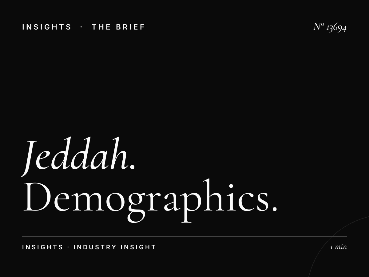 Jeddah Digital Bridges Dominance Audience: Demographics