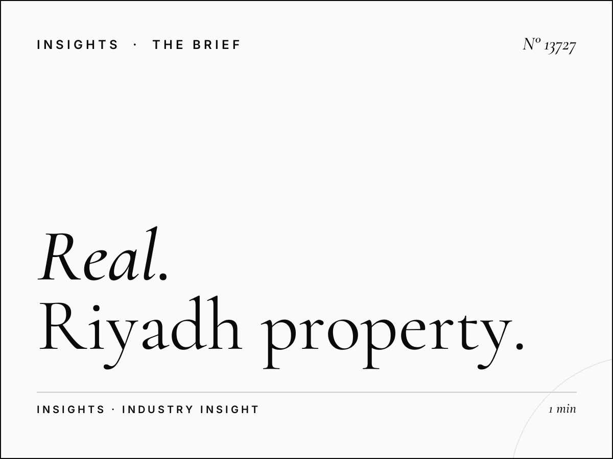 Real Estate Static Megapole: Riyadh Property Marketing