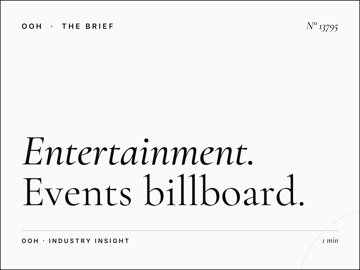 Entertainment Riyadh Static Mezahpole: Events Billboard Advertising That Captures Saudi Arabia's Cultural Momentum