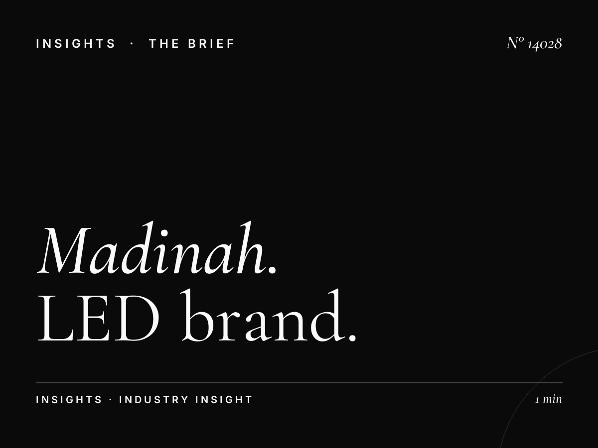 Madinah Scroller Branding: LED Brand Building