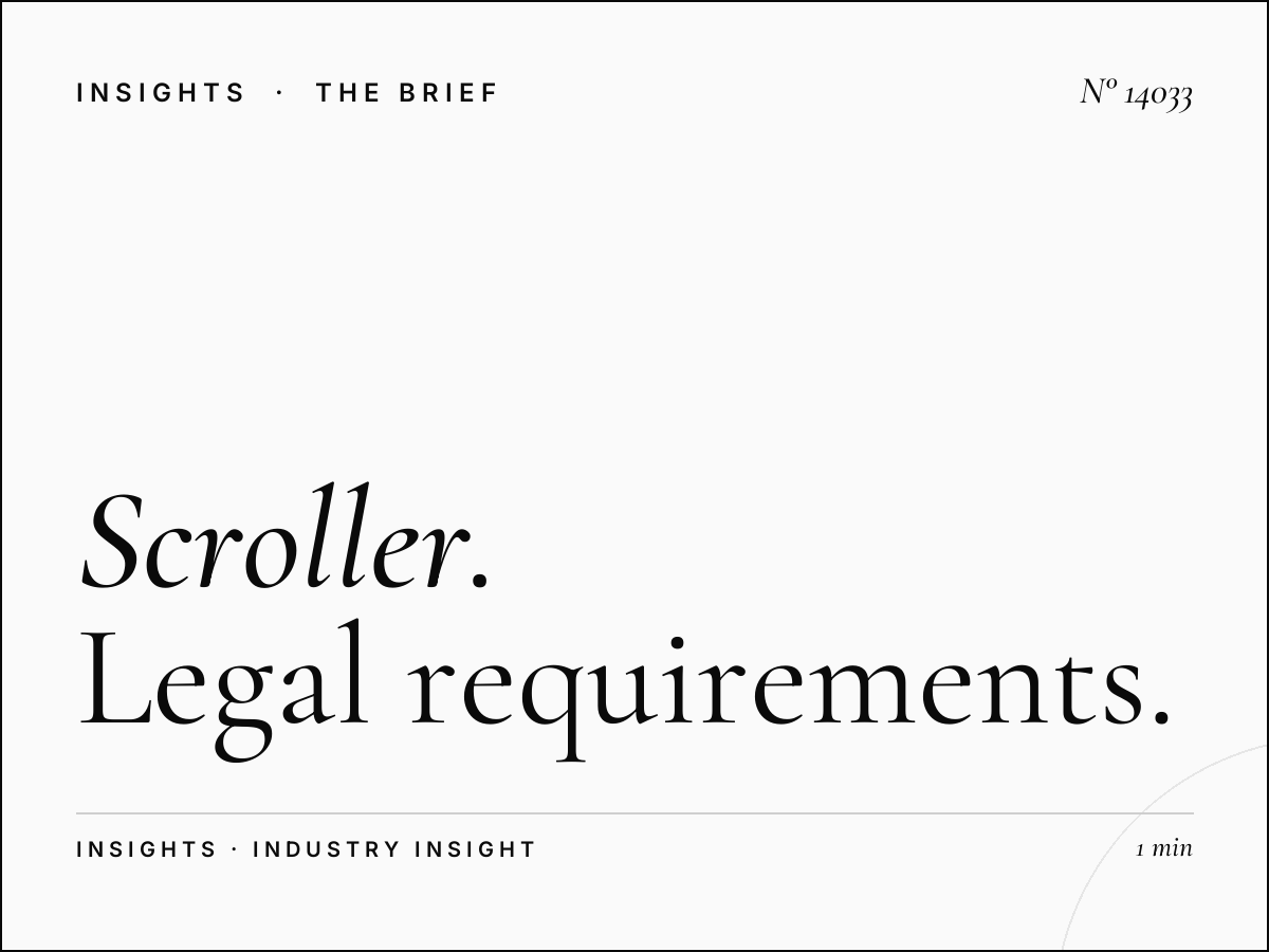 Scroller Compliance Madinah: Legal Requirements