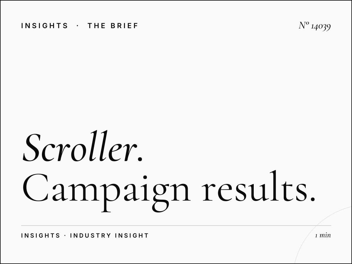 Scroller Effectiveness Madinah: Campaign Results