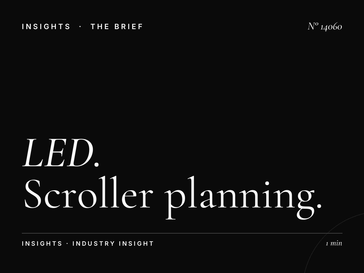 LED Scrolling Campaign Madinah: Scroller Planning
