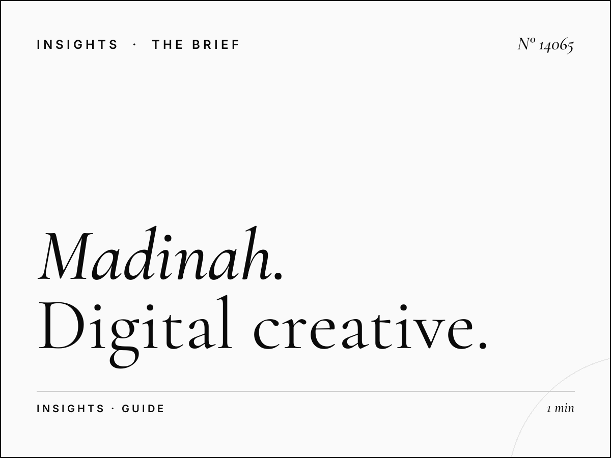 Madinah Scroller Design: Digital Creative Guidelines