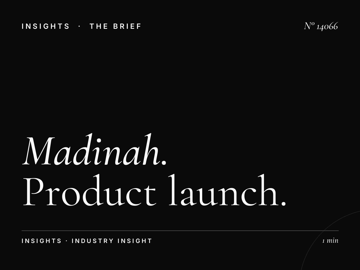 Madinah Scroller Launch: Product Launch LED