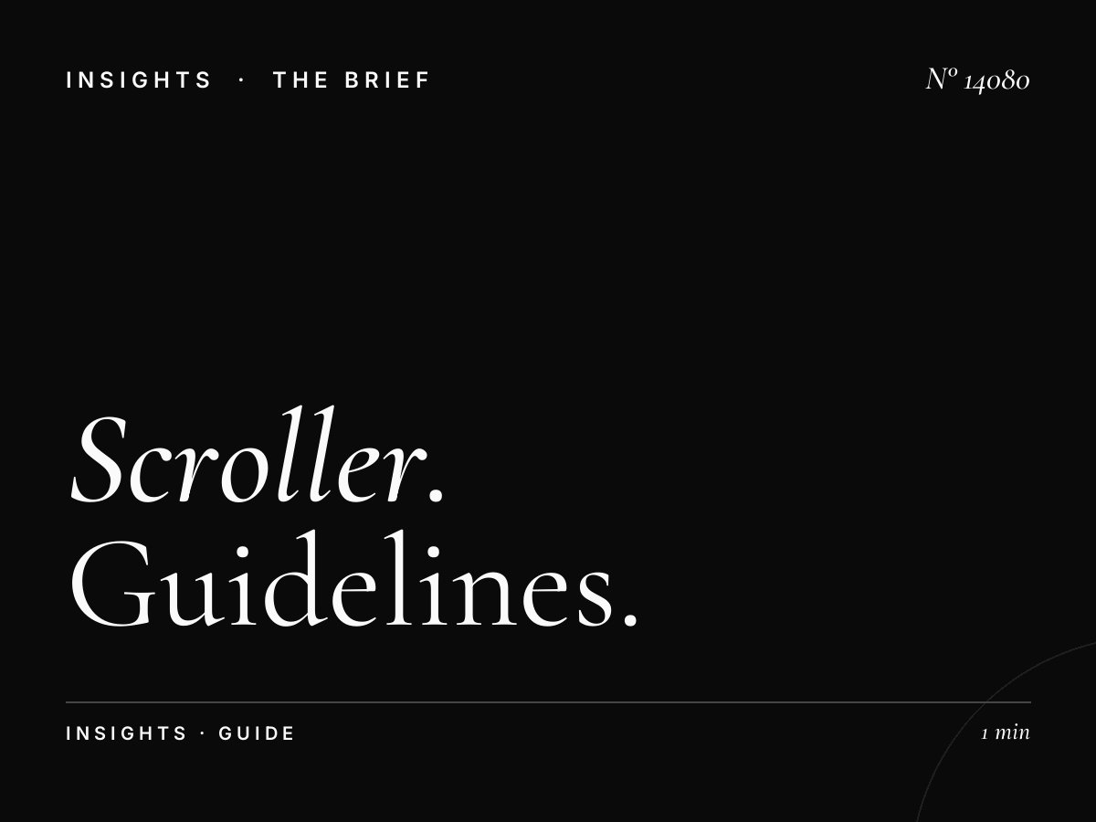 Scroller Message Strategy Madinah: Guidelines