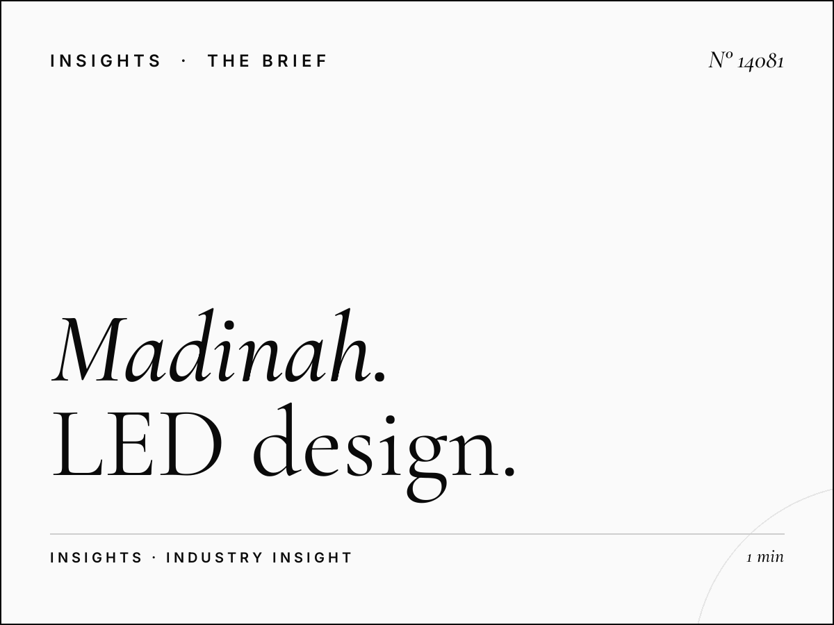 Madinah Scroller Creative: LED Design Success