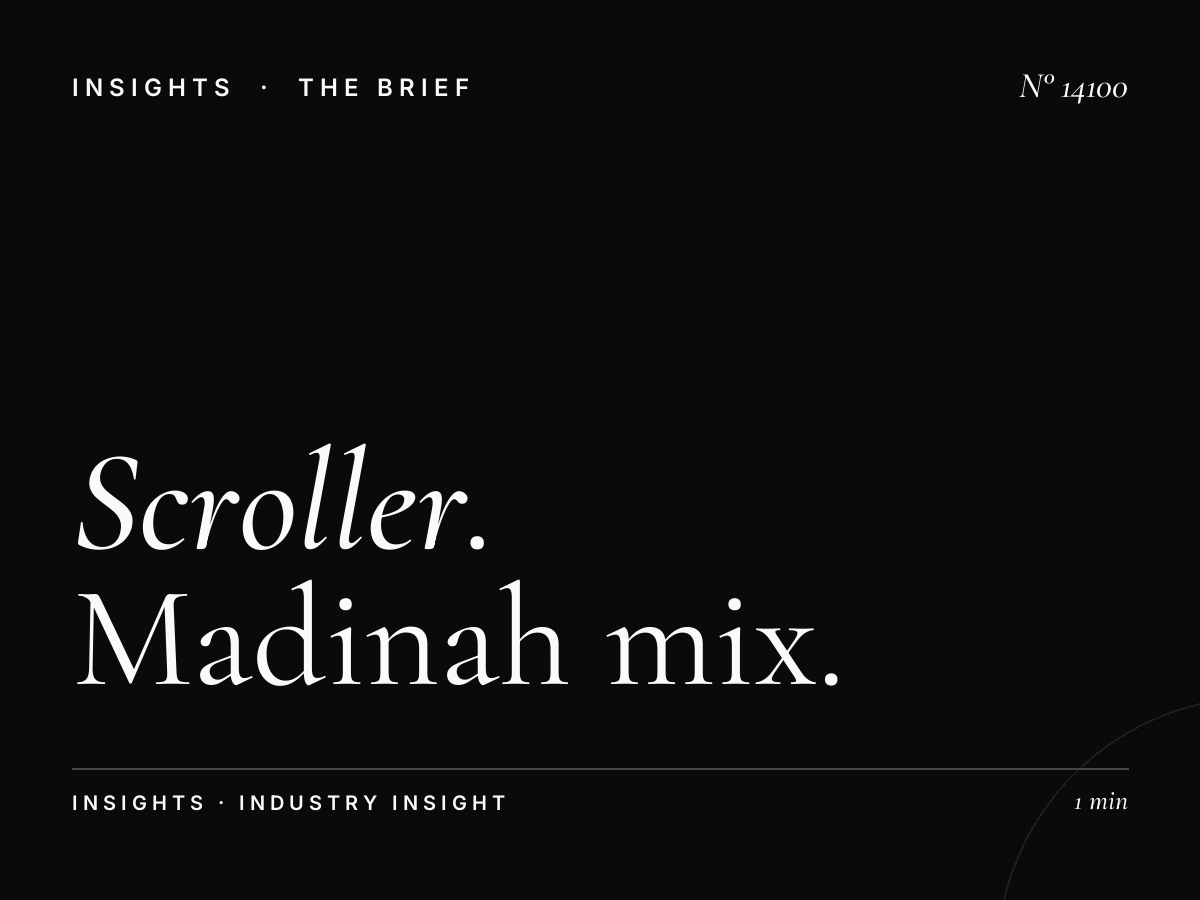 Scroller Marketing Integration: Madinah Mix