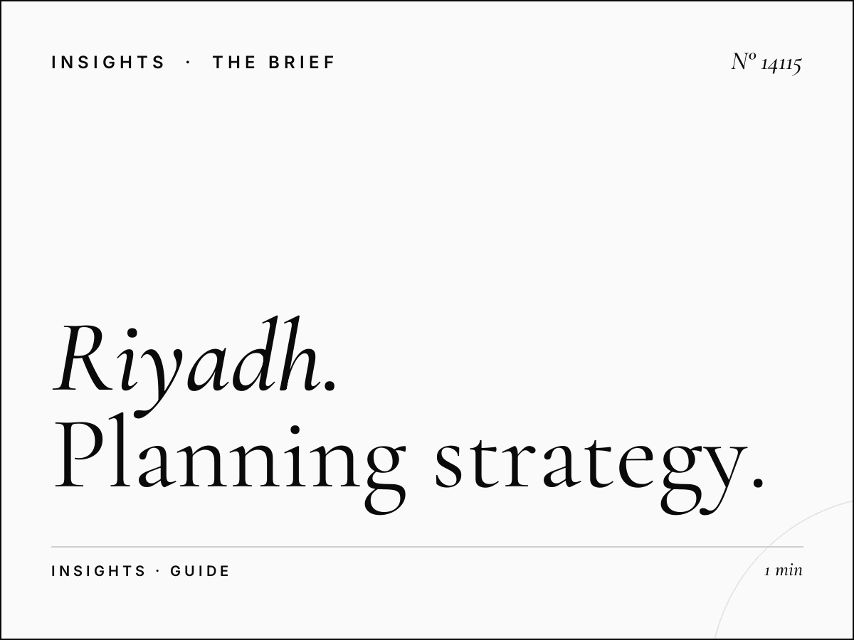 Riyadh Digital Guide Campaign: Planning Strategy