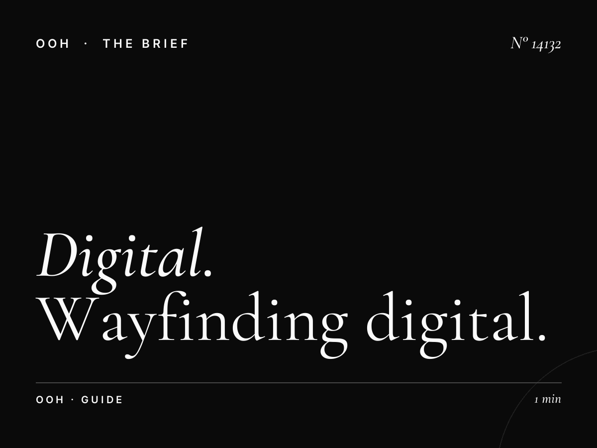 Digital Guide Riyadh: Wayfinding Digital OOH Campaign