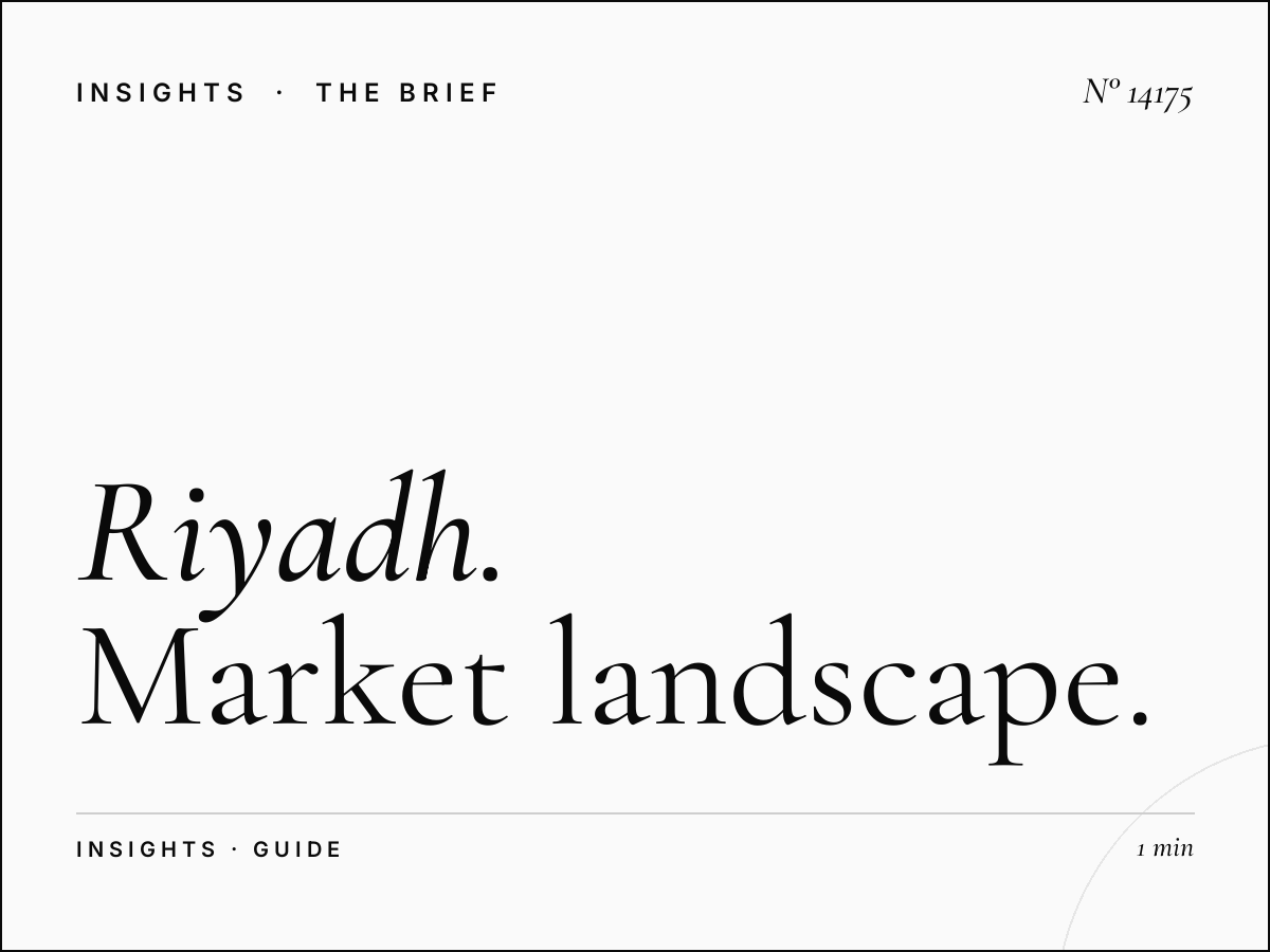 Riyadh Digital Guide Competition: Market Landscape