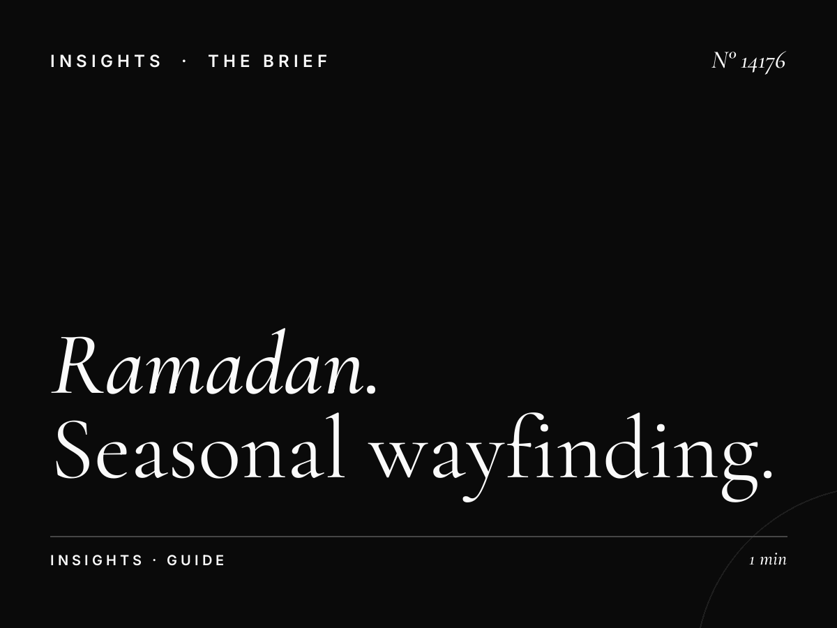 Ramadan Digital Guide Riyadh: Seasonal Wayfinding